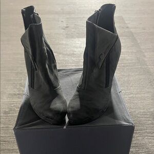 Elegant Gray Ankle Booties